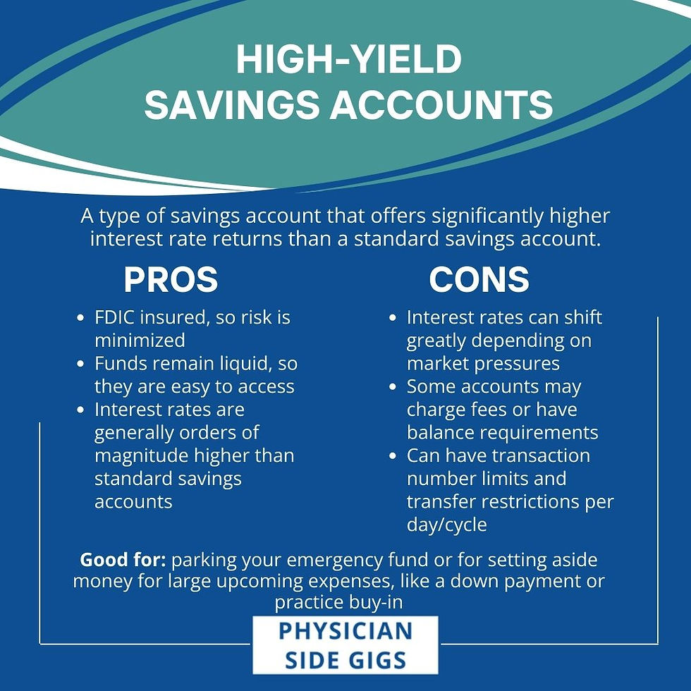 high yield savings account rates