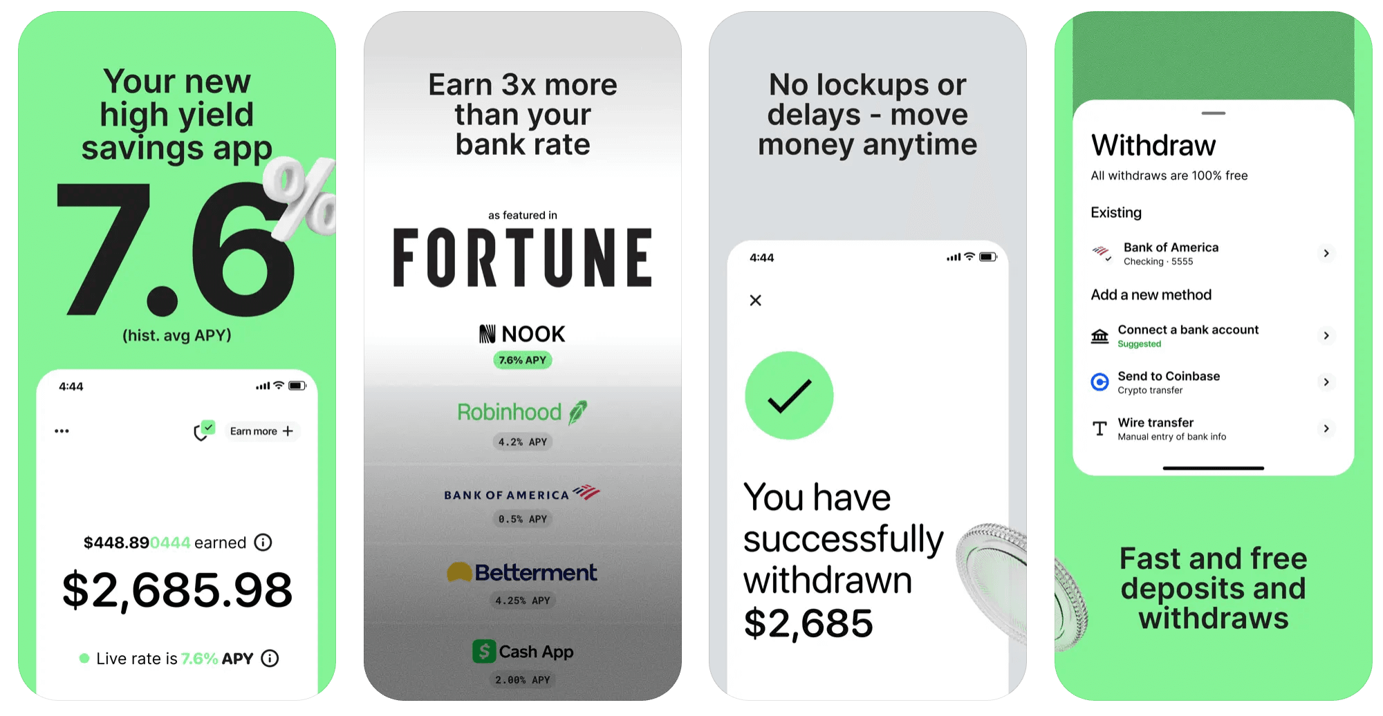 Yield Stablecoin Savings Accounts in